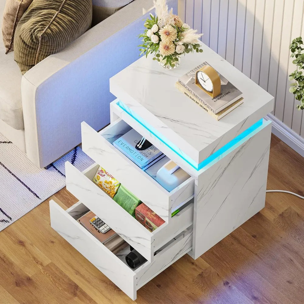 LED Nightstands Set of 2
