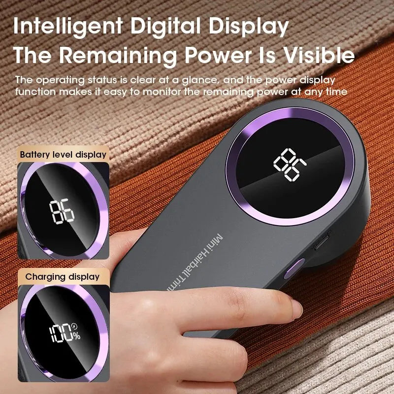 Digital Electric Lint Remover for Clothing LED