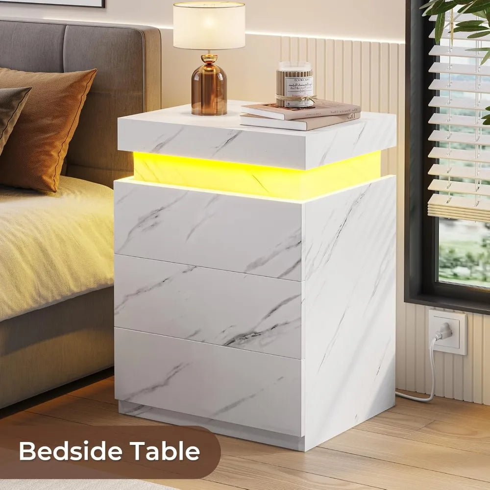 LED Nightstands Set of 2