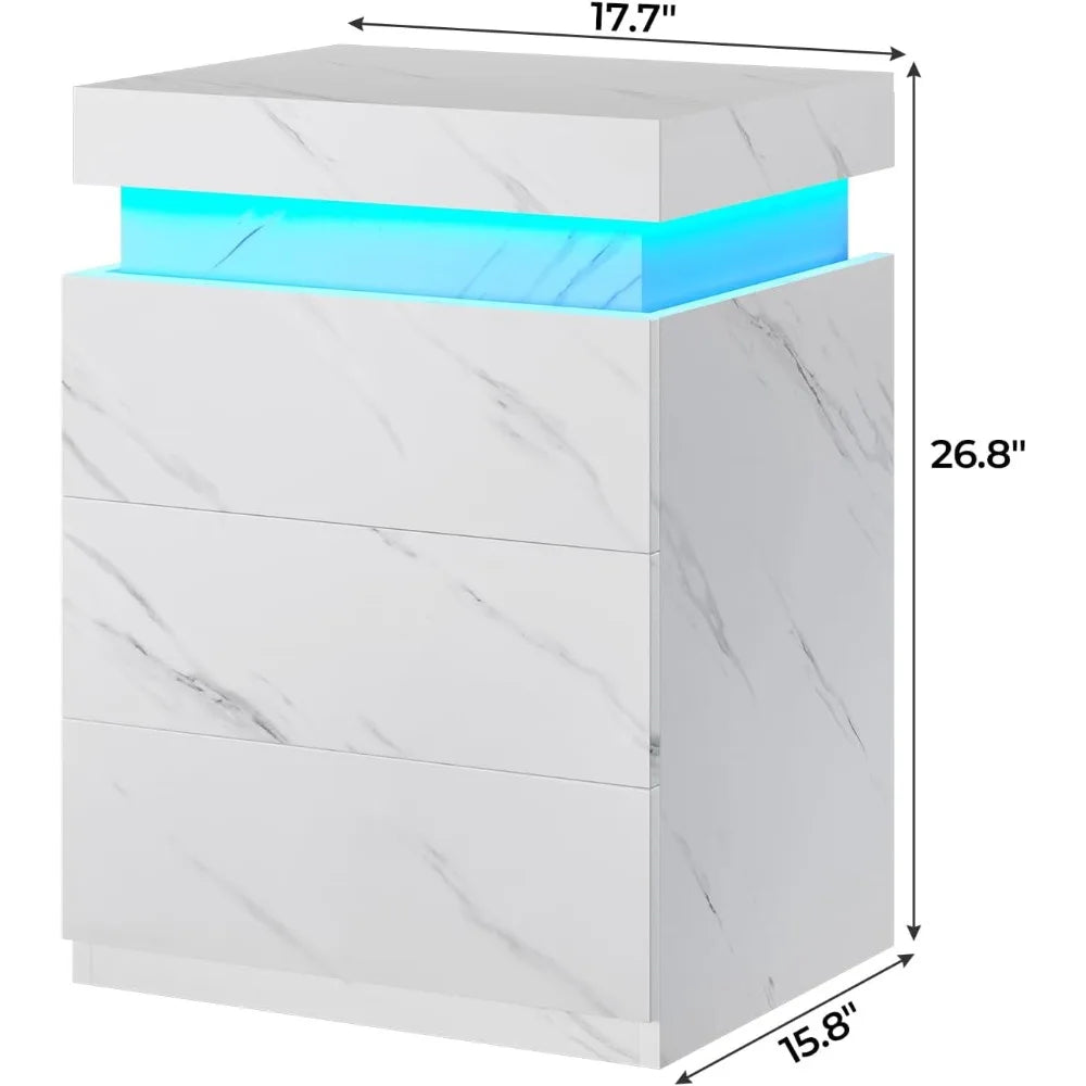 LED Nightstands Set of 2