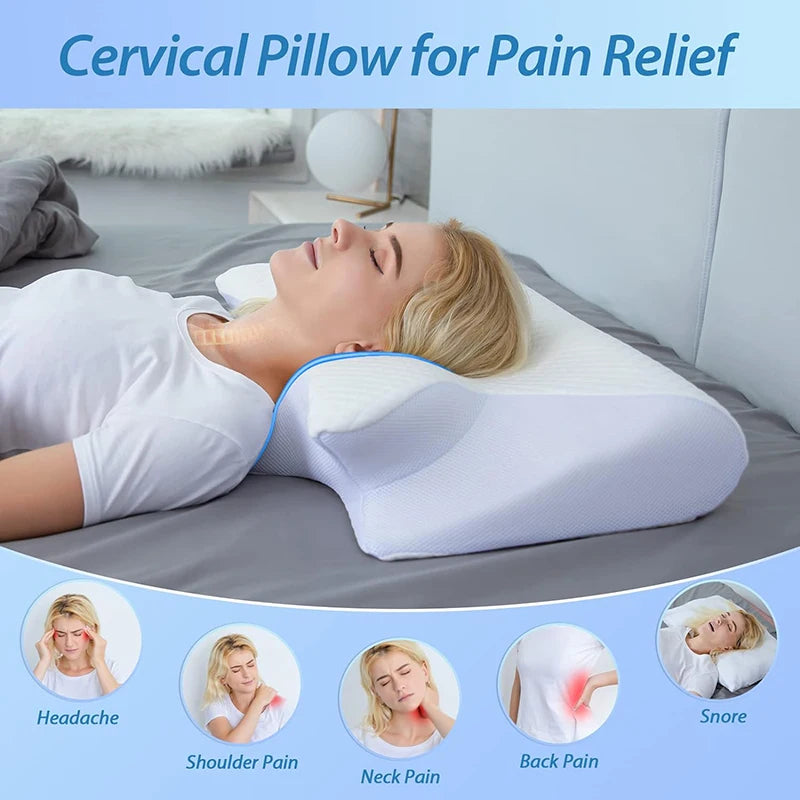 1pc Memory Foam  Pillow for Neck Pain